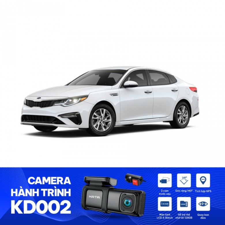 Hướng dẫn lắp camera hành trình ô tô Kia Optima tại KATA